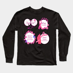 In October We Wear Pink Breast Cancer Awareness Survivor Long Sleeve T-Shirt